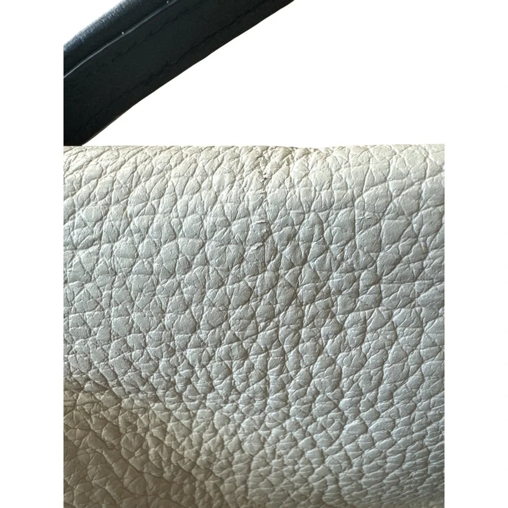 Kate Spade New York Southport Ave Mini Maria Satchel Off White Black Leather Bag
